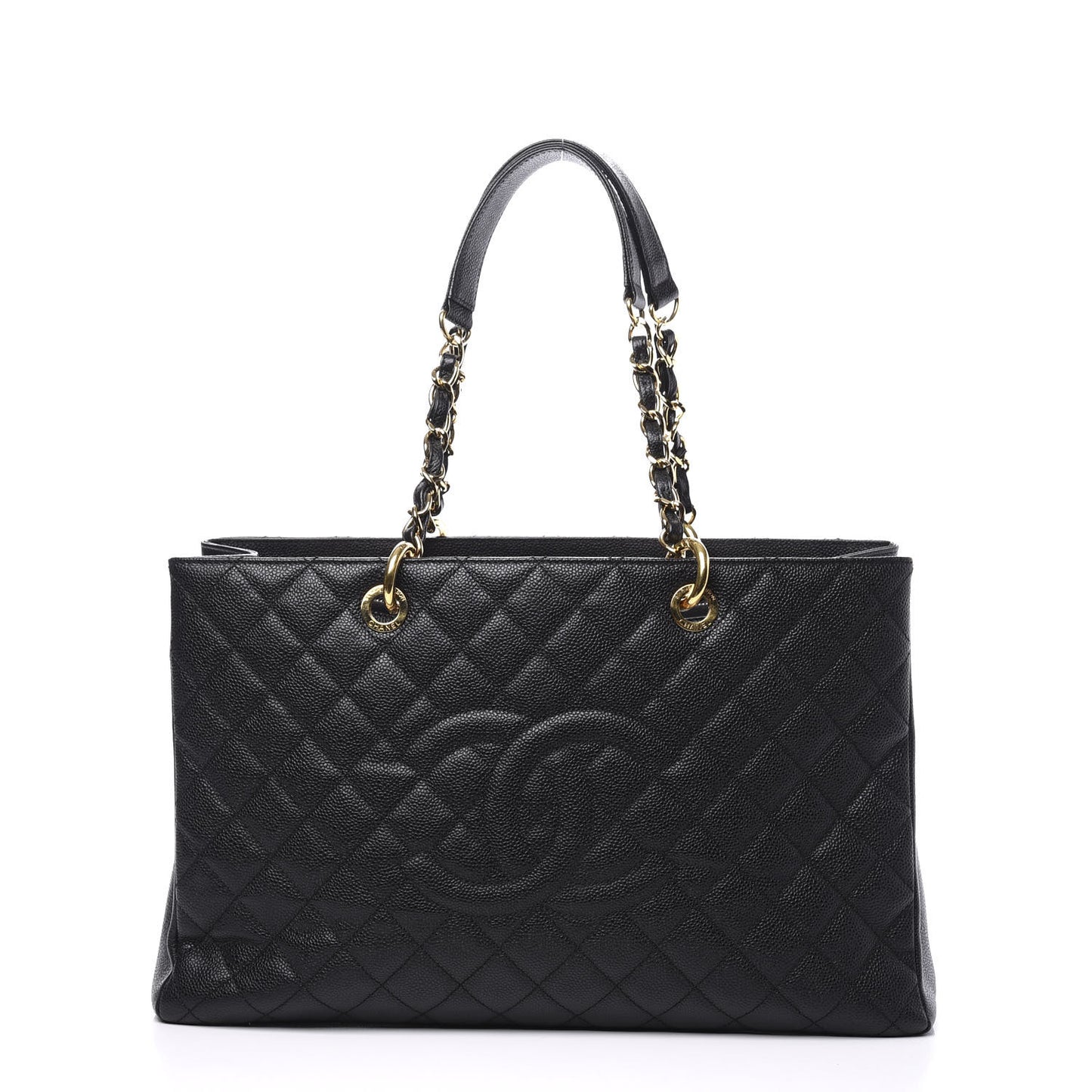 Caviar Quilted XL Grand Shopping Tote GST Black