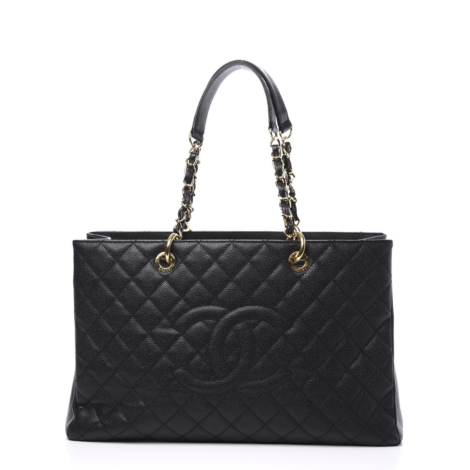 Chanel Caviar Quilted XL Grand Shopping Tote GST Black 1 of 10