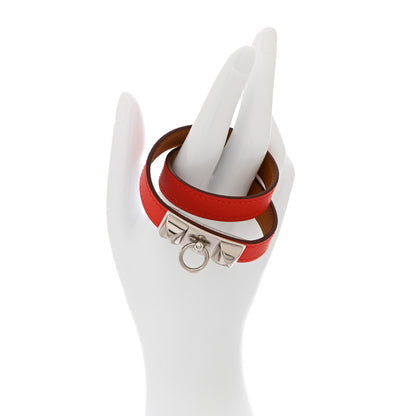 Hermes Swift Rivale Double Tour Bracelet S Rouge Casaque 2 of 6