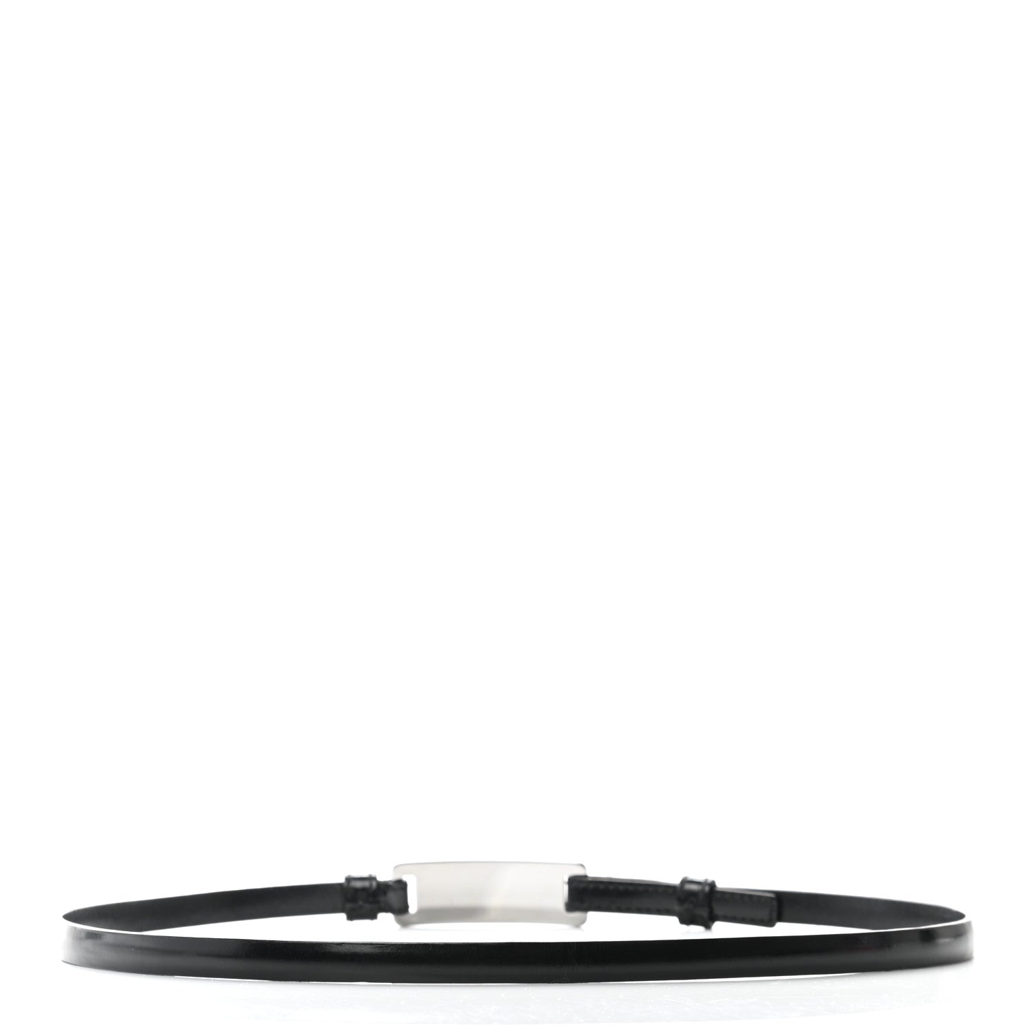 Gucci Calfskin Logo Plate Belt 70 28 Black 2 of 4