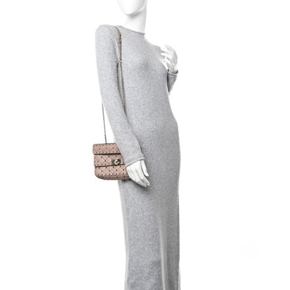 Valentino Garavani Nappa Small Rockstud Spike Shoulder Bag Poudre 2 of 11