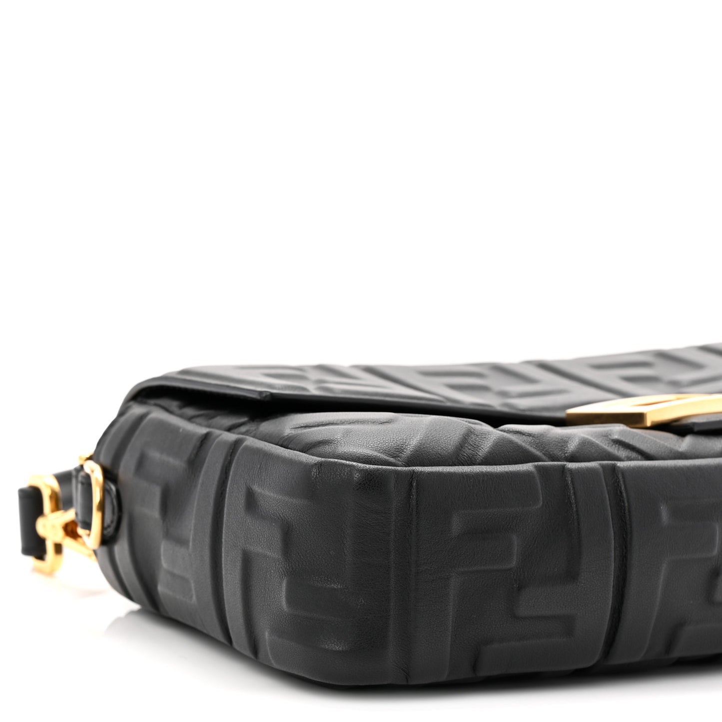 Nappa FF 1974 Embossed Baguette Black