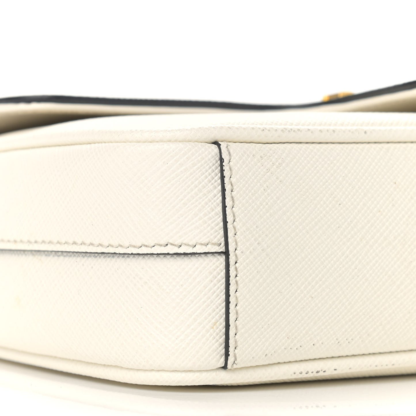 Saffiano Flap Shoulder Bag Talco