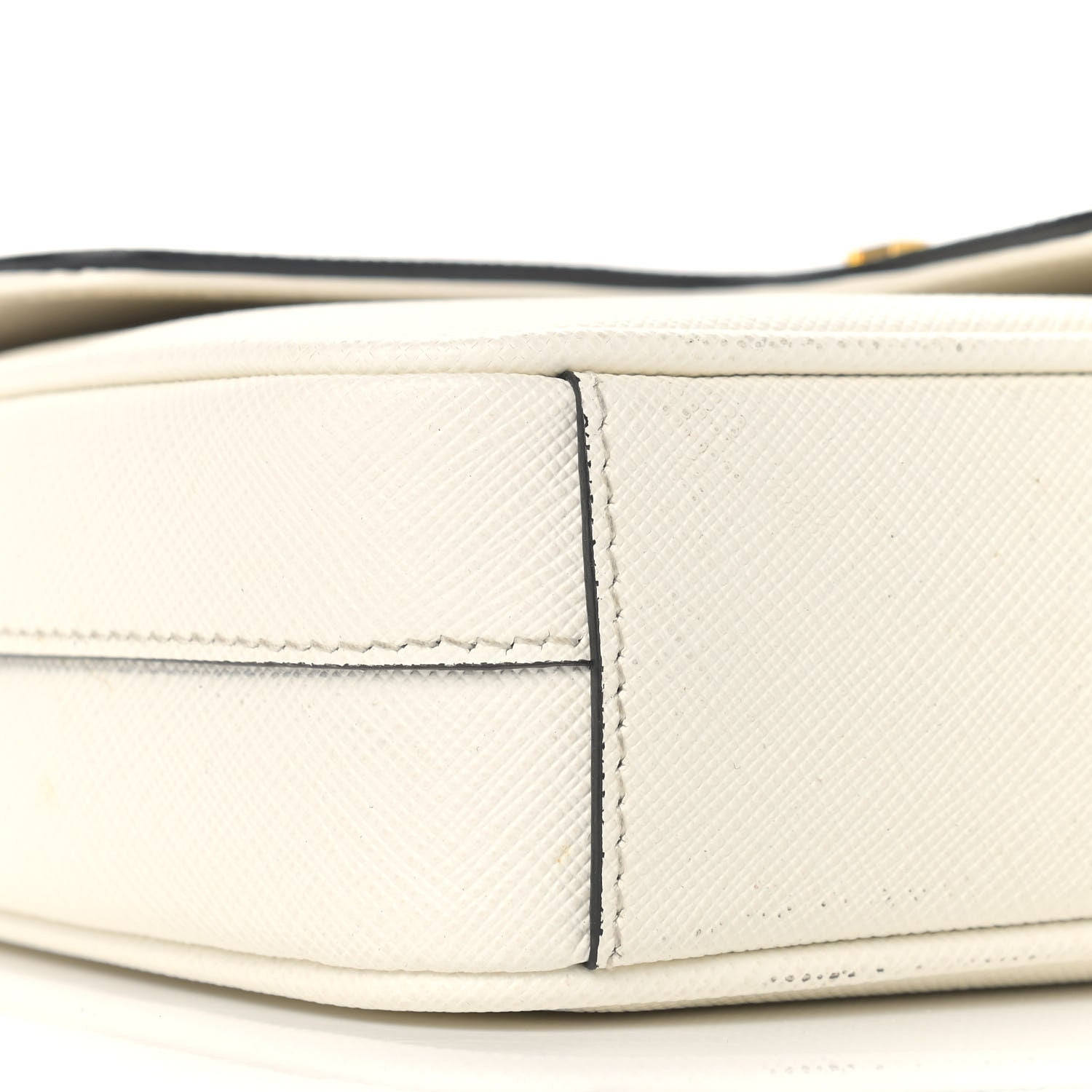 Prada Saffiano Flap Shoulder Bag Talco 7 of 12