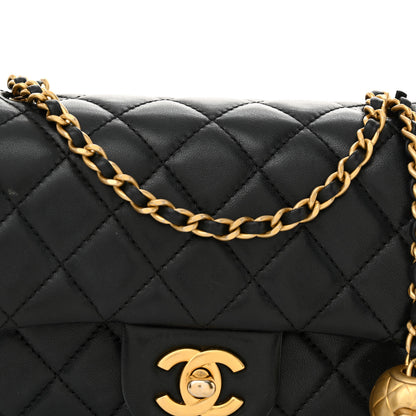 Chanel Lambskin Quilted Mini Pearl Crush Flap Black 8 of 14