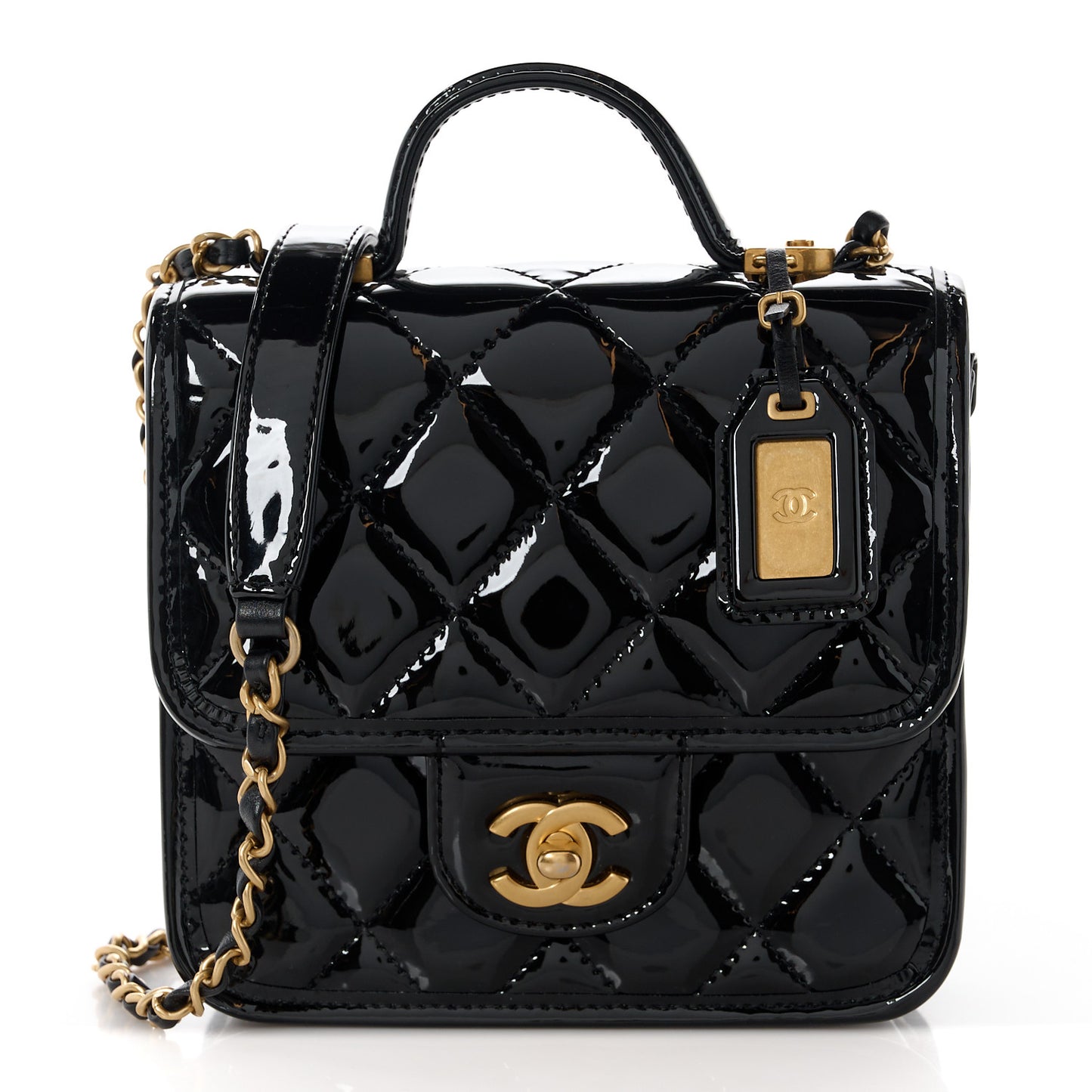 Patent School Memory Mini Top Handle Flap Black