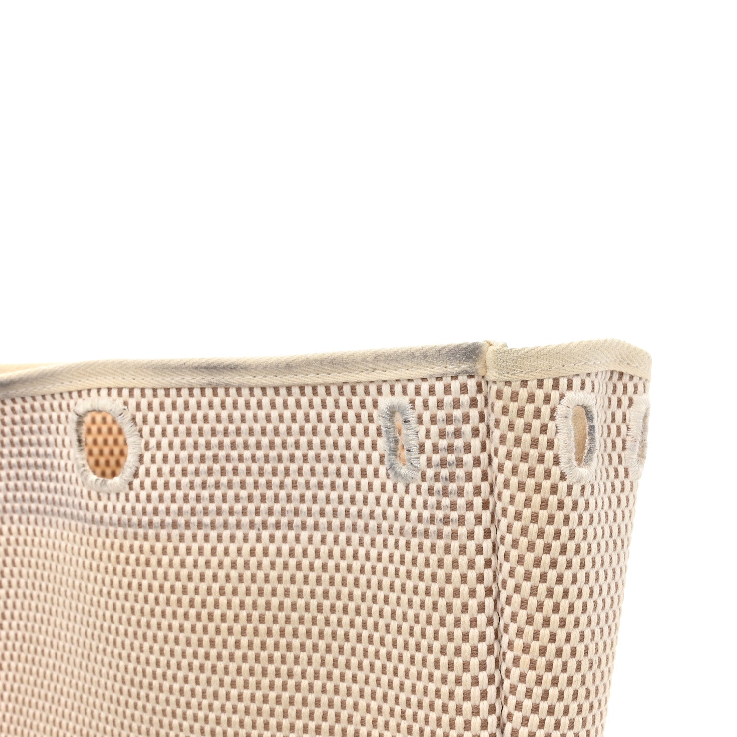 Hermes Toile Vache Calfskin Herbag Clutch Ficelle Black 14 of 18