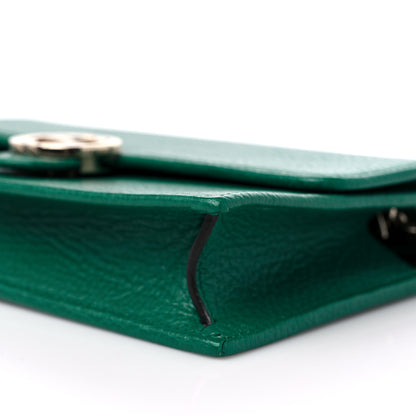 Gucci Dollar Calfskin Interlocking G Chain Wallet Emerald 8 of 9