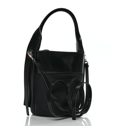 Prada Tessuto Spazzolato Ouverture Bucket Bag Black 3 of 9