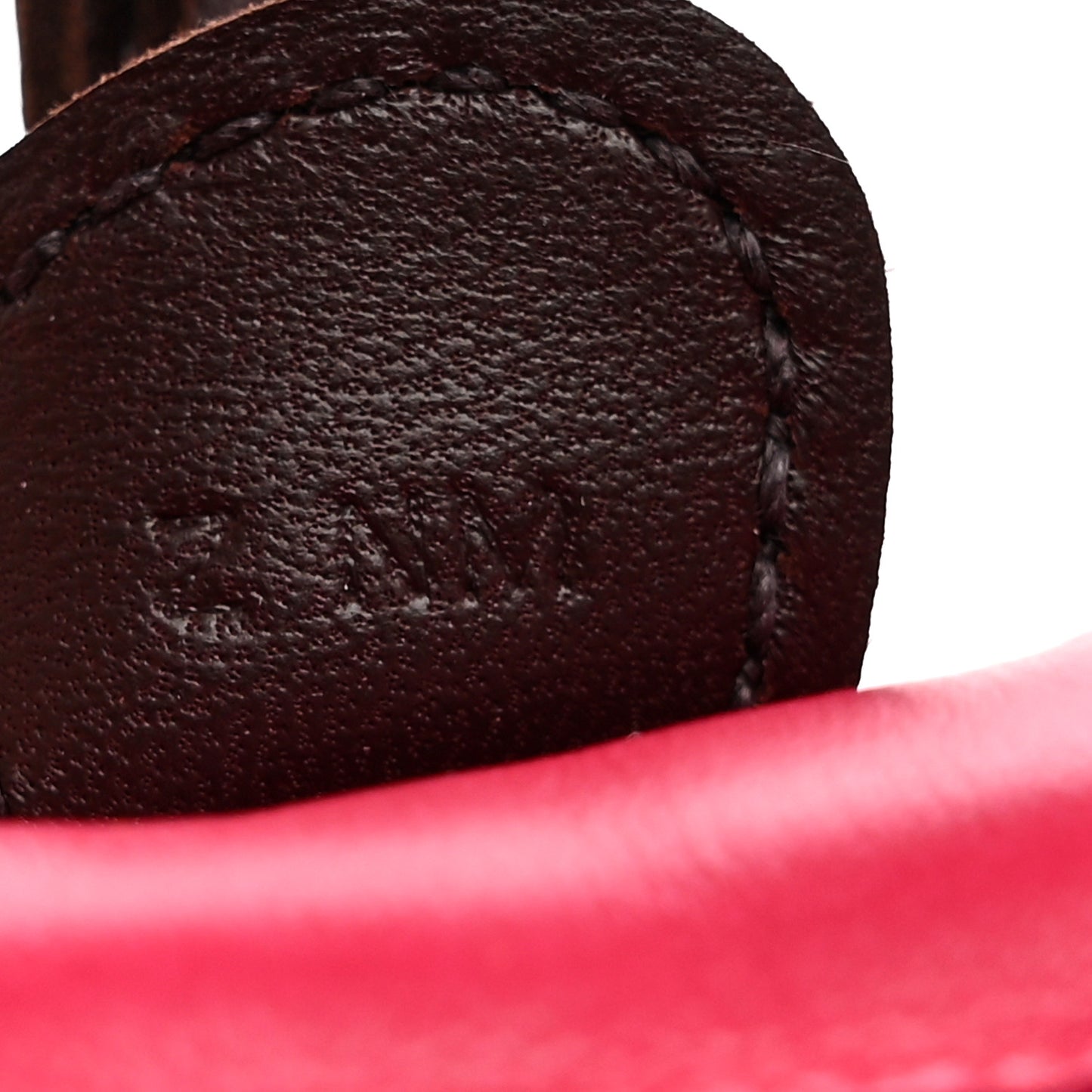 Milo Lambskin Grigri Rodeo Horse Bag Charm PM Rose Sakura Framboise Rouge Sellier