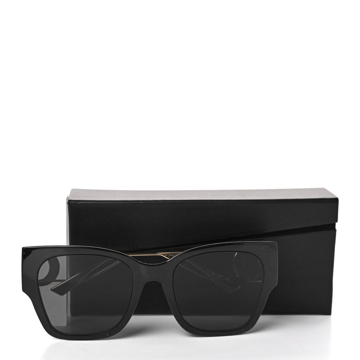 Rectangular 30 Montaigne 1 Sunglasses Black