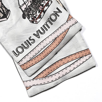 Louis Vuitton Silk Monogram Up And Away Bandeau Black White 2 of 3