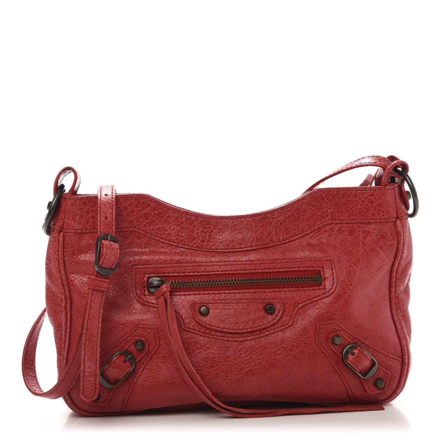 Agneau Classic Hardware Hip Rouge Cardinal