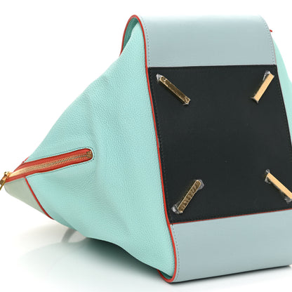 Loewe Calfskin Medium Hammock Shoulder Bag Blue Multicolor 8 of 9