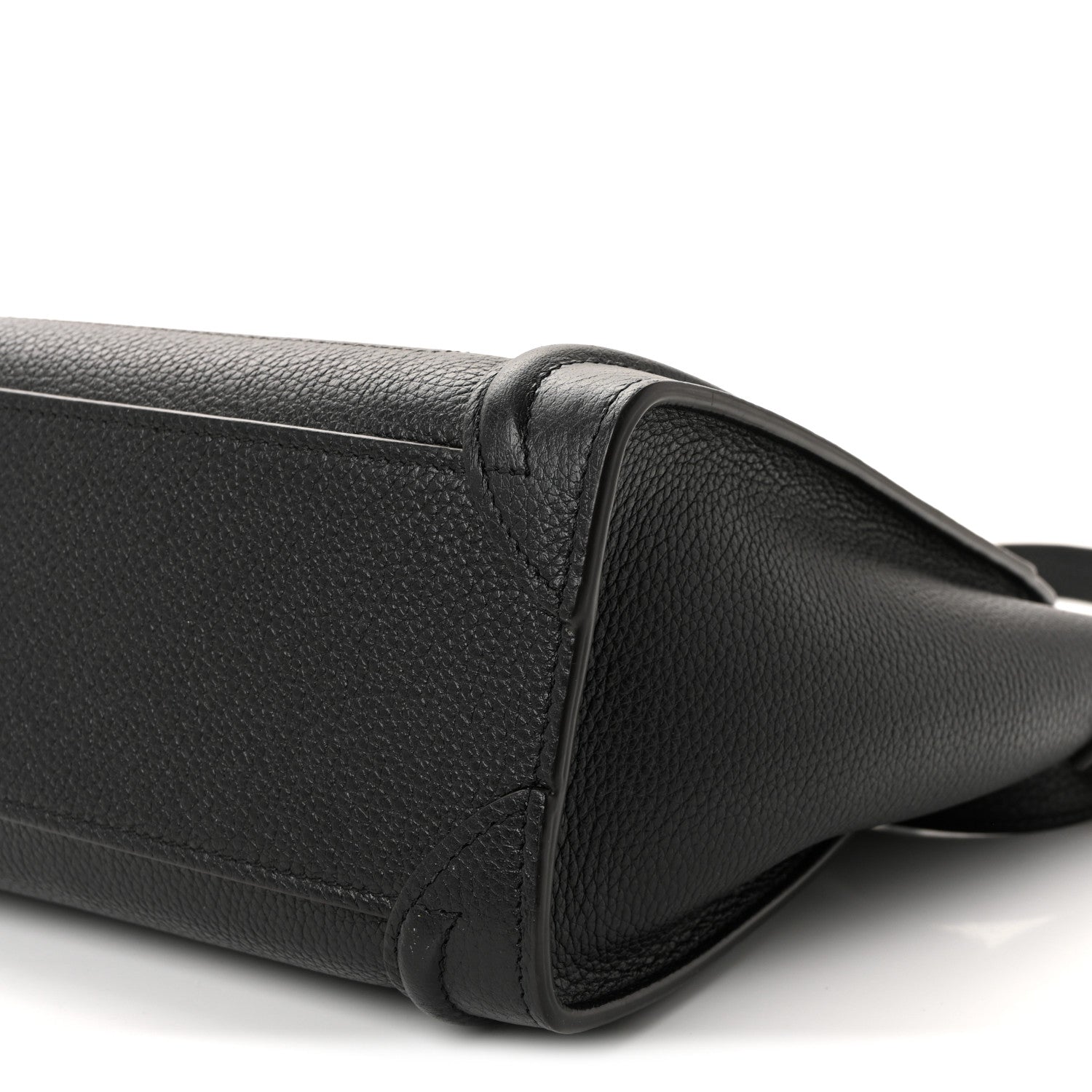 Celine Drummed Calfskin Nano Luggage Black 10 of 10