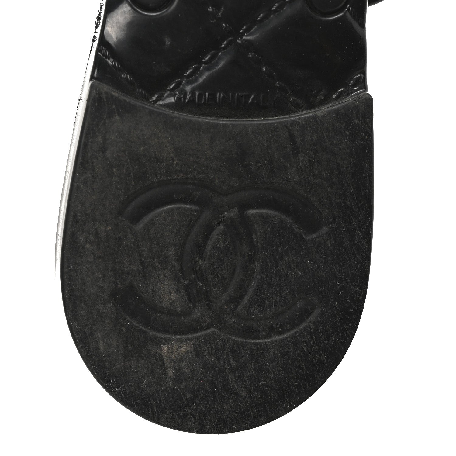 Chanel Jelly Camellia Thong Sandals 41 Black Ivory 7 of 8