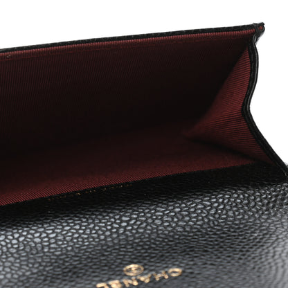 Chanel Caviar Quilted Flap Card Holder Black 4 of 4