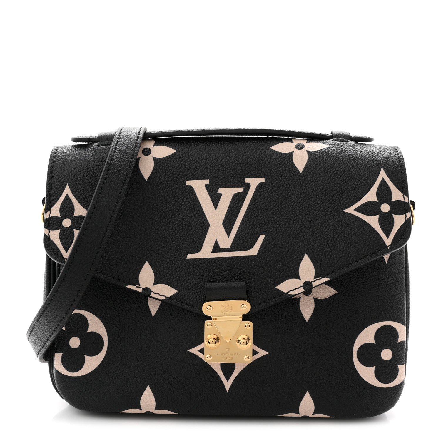 Louis Vuitton Empreinte Monogram Giant Pochette Metis Black Beige 1 of 9