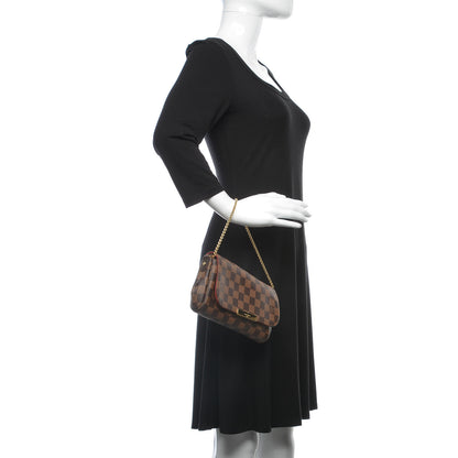 Louis Vuitton Damier Ebene Favorite PM 3 of 9
