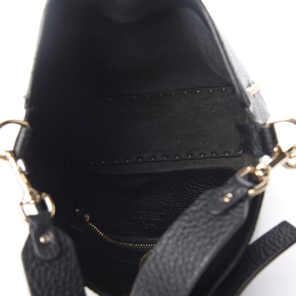 Valentino Garavani Pebbled Calfskin Small Rockstud Flip-Lock Messenger Bag Black 4 of 10