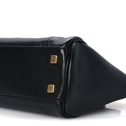 Celine Supple Shiny Lambskin Little New Luggage Black 10 of 10