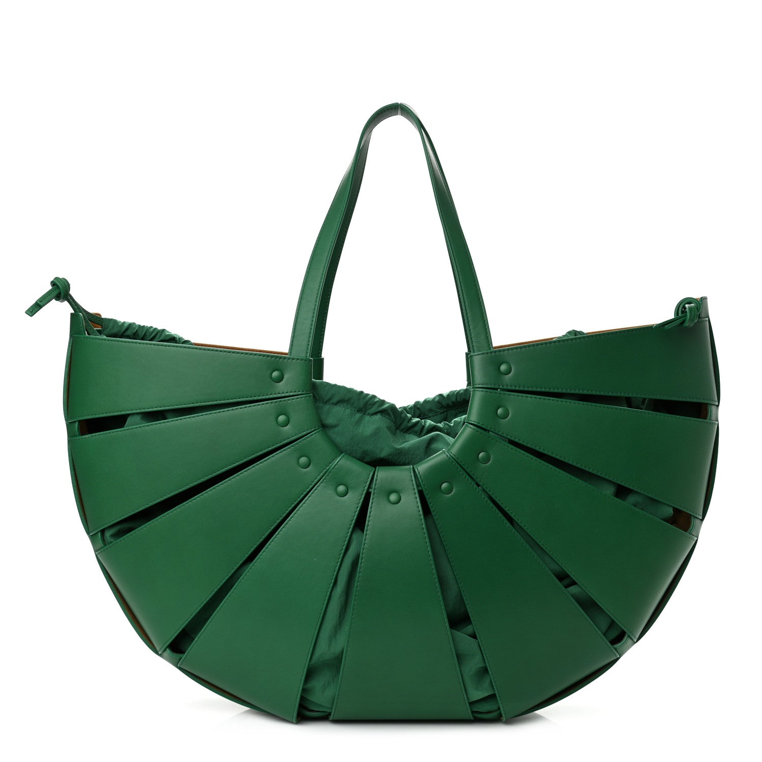 Bottega Veneta French Calfskin Large Shell Bag Racing Green 1 of 9