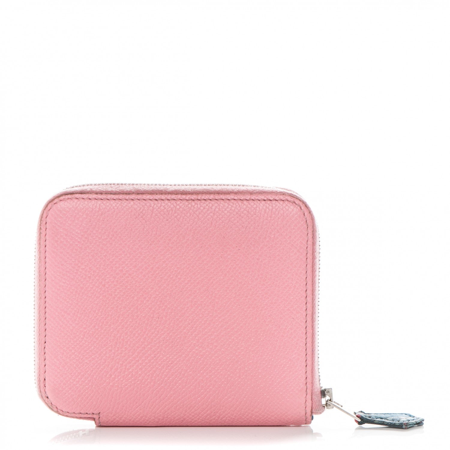 Hermes Epsom Silk'in Compact Wallet Rose Confetti Colvert 1 of 7
