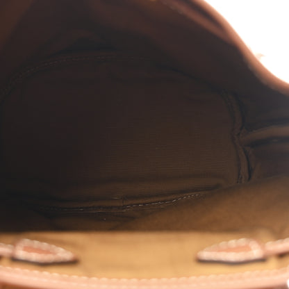 Celine Triomphe Canvas Calfskin Mini Folco Backpack White 5 of 9