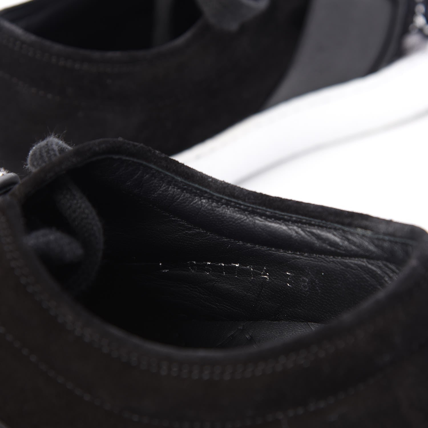 Chanel Suede Tweed Sneakers 38 Black 9 of 15