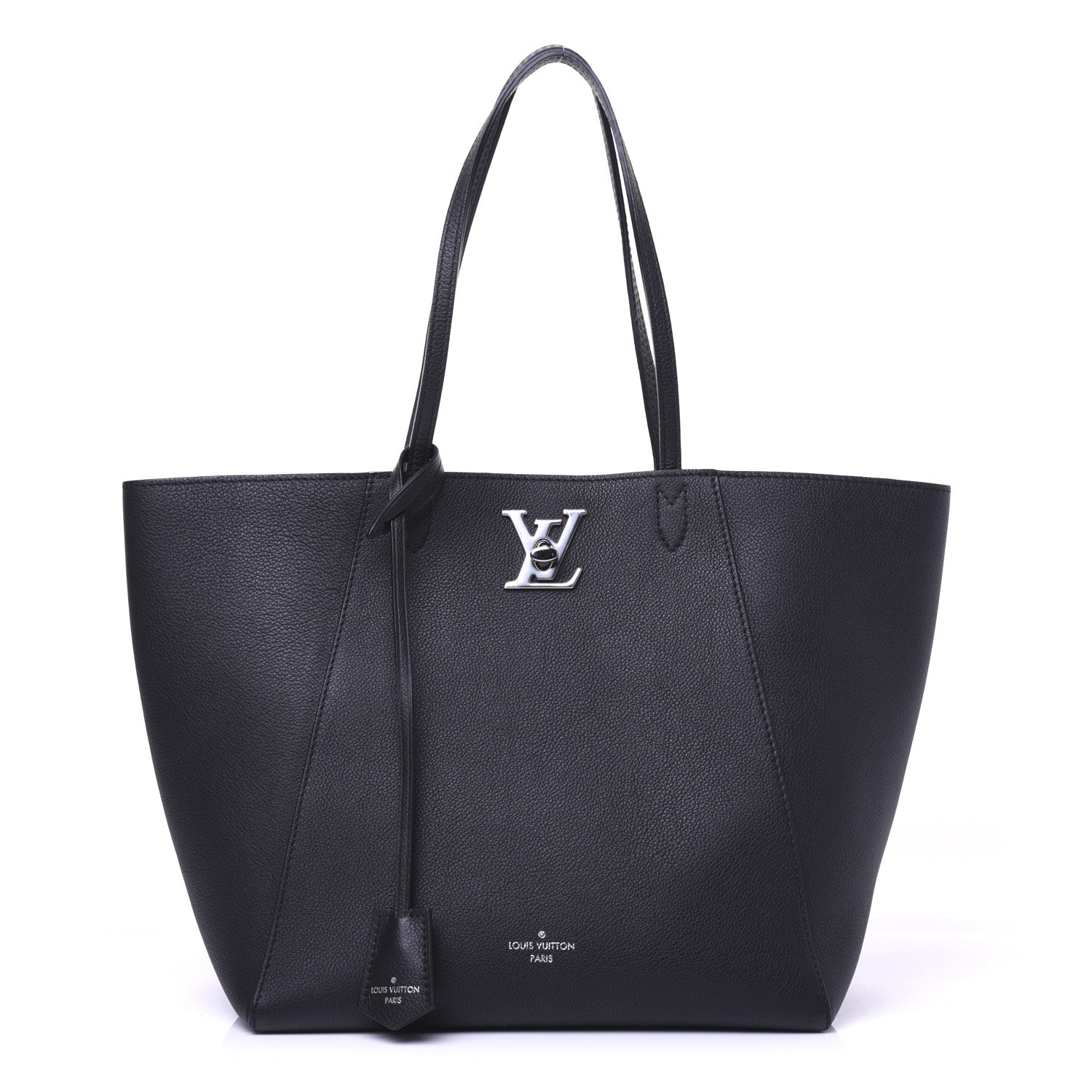 Louis Vuitton Calfskin Lockme Cabas Black 1 of 14