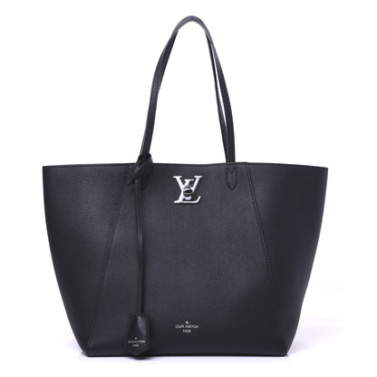 Louis Vuitton Calfskin Lockme Cabas Black 1 of 14