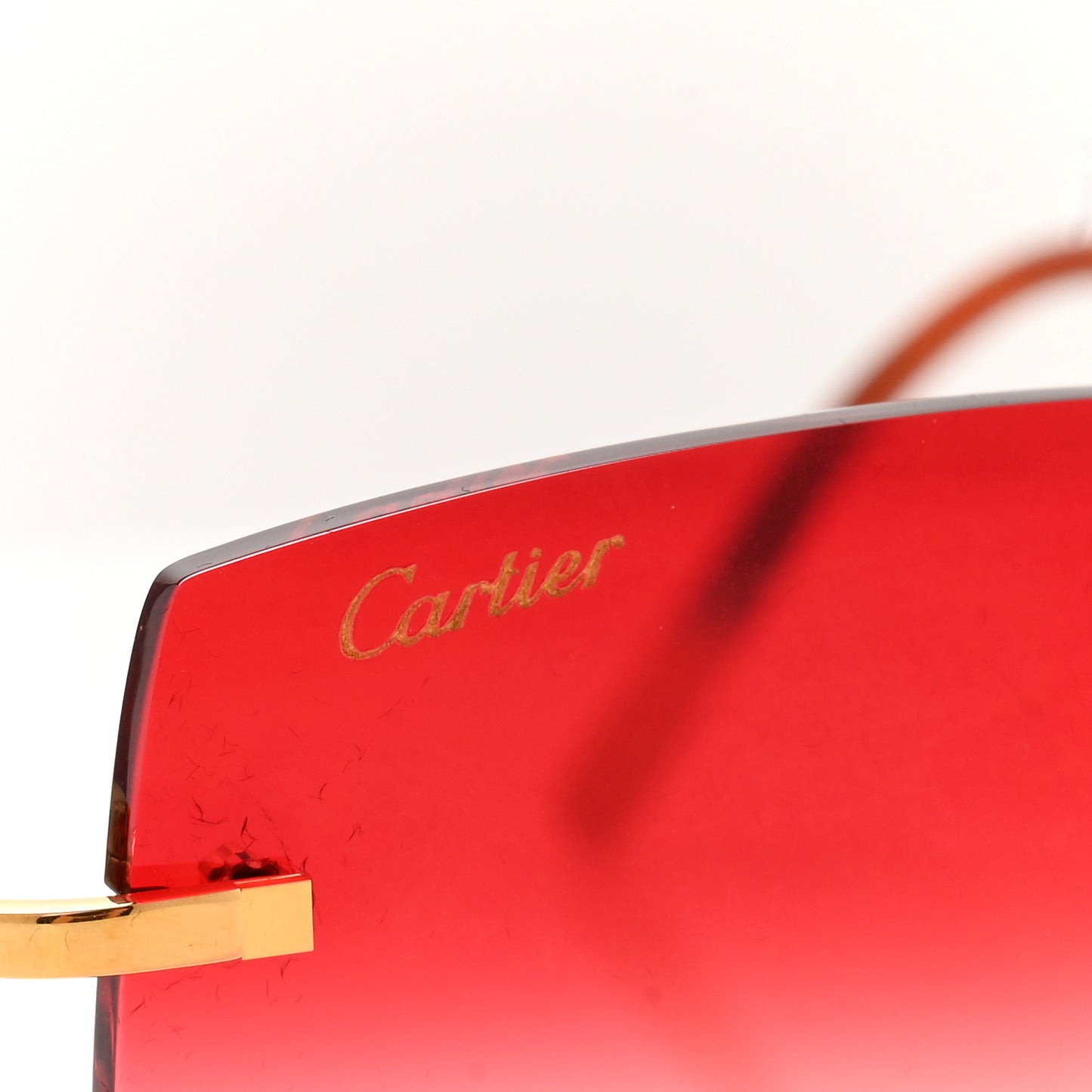 Metal Square Sunglasses CT00500 Gold Red