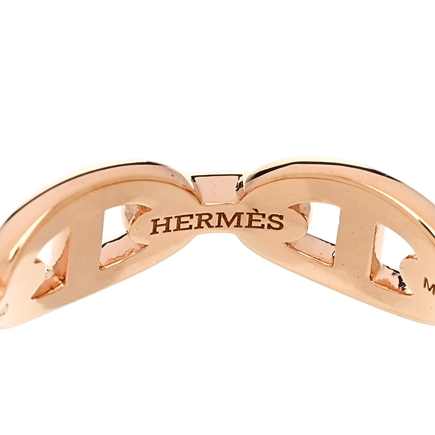 18K Rose Gold PM Chaine d'Ancre Enchainee Ring 53 6.5