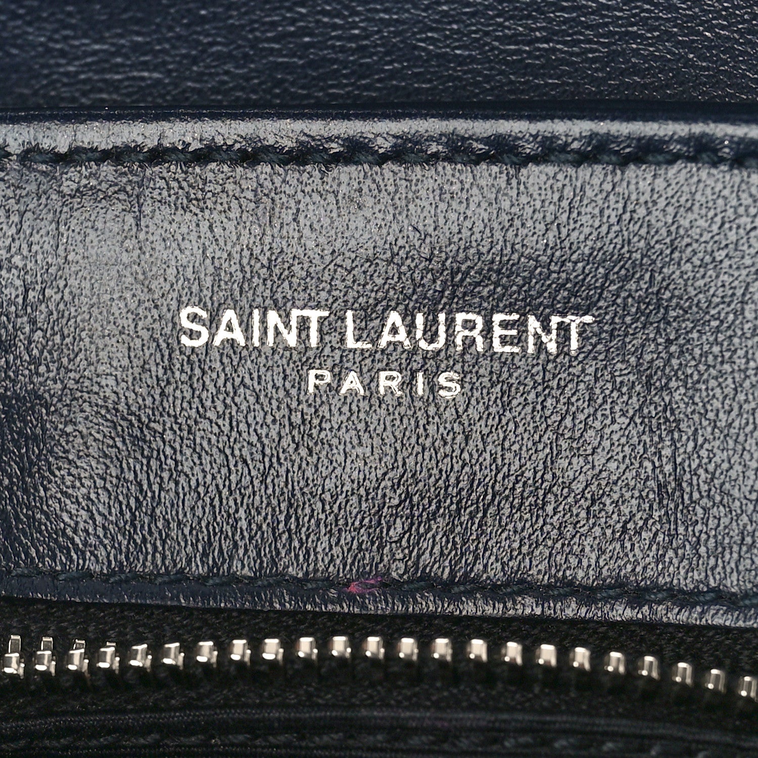 Saint Laurent Calfskin Y Quilted Monogram Toy Loulou Crossbody Bag Medium Blue 7 of 10