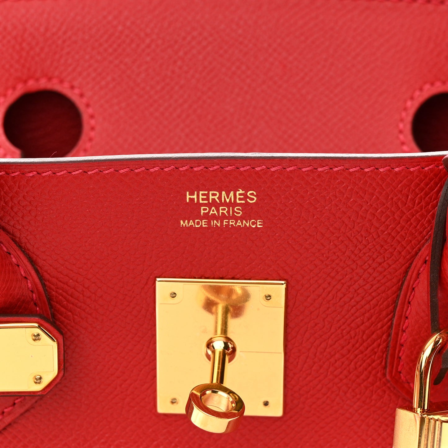 Epsom Birkin 30 Rouge Casaque