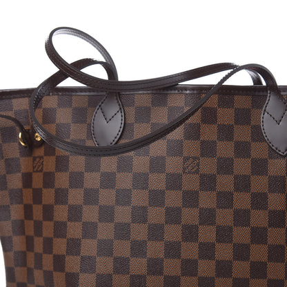 Louis Vuitton Damier Ebene Neo Neverfull MM Rose Ballerine 9 of 11
