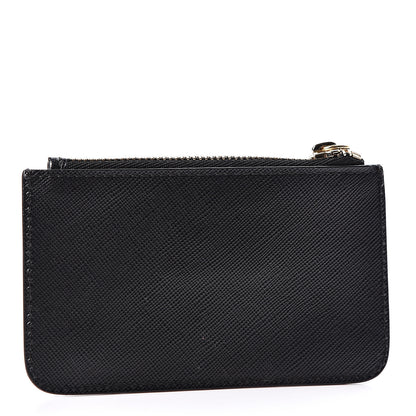 Versace Saffiano Calfskin Medusa Coin Pouch Black 2 of 8