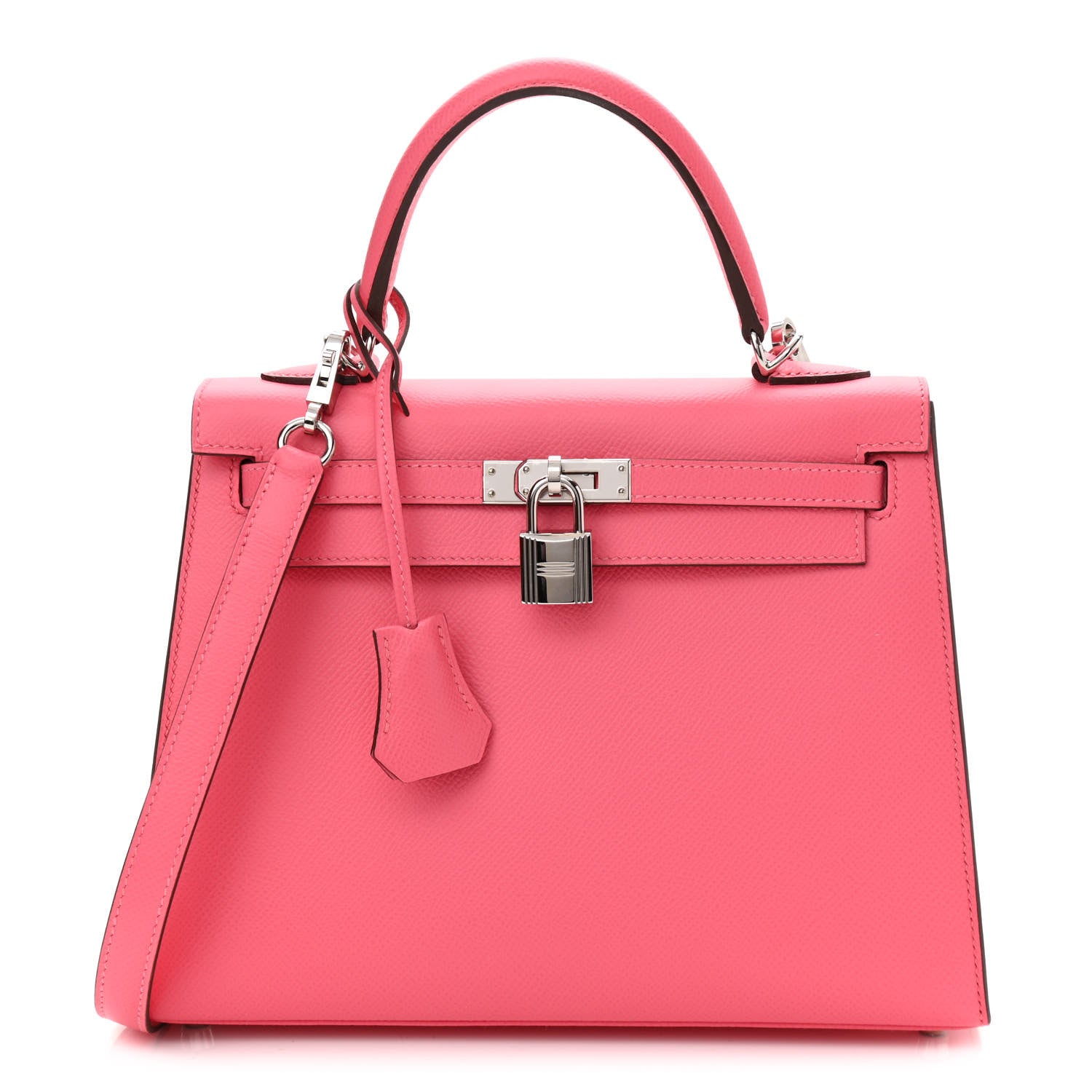 Hermes Epsom Kelly Sellier 25 Rose Azalee 1 of 11