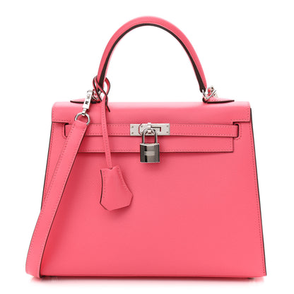 Hermes Epsom Kelly Sellier 25 Rose Azalee 1 of 11