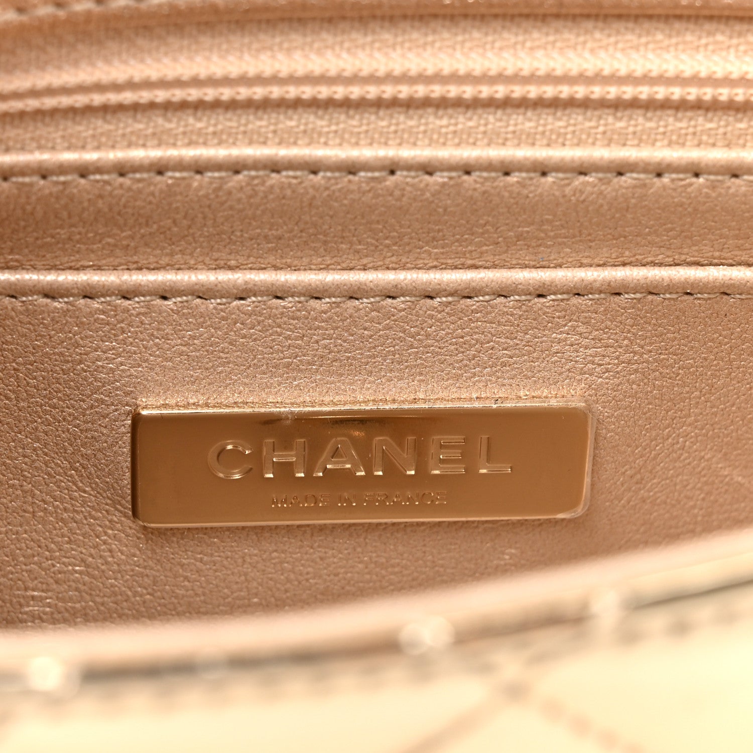 Chanel Mirror Calfskin Metallic Calfskin Quilted Hollywood Boulevard Mini Flap With Star Coin Purse Gold 7 of 13
