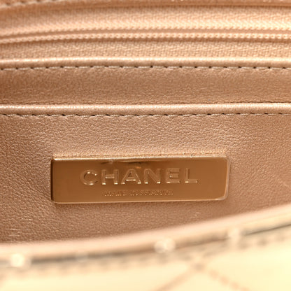 Chanel Mirror Calfskin Metallic Calfskin Quilted Hollywood Boulevard Mini Flap With Star Coin Purse Gold 7 of 13