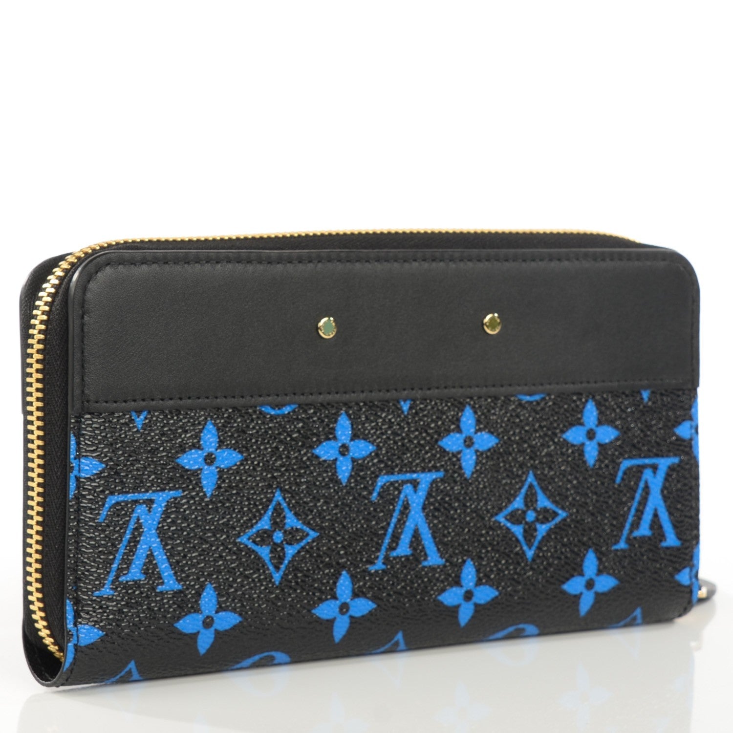 Louis Vuitton Colored Monogram Zippy Wallet Blue 3 of 8