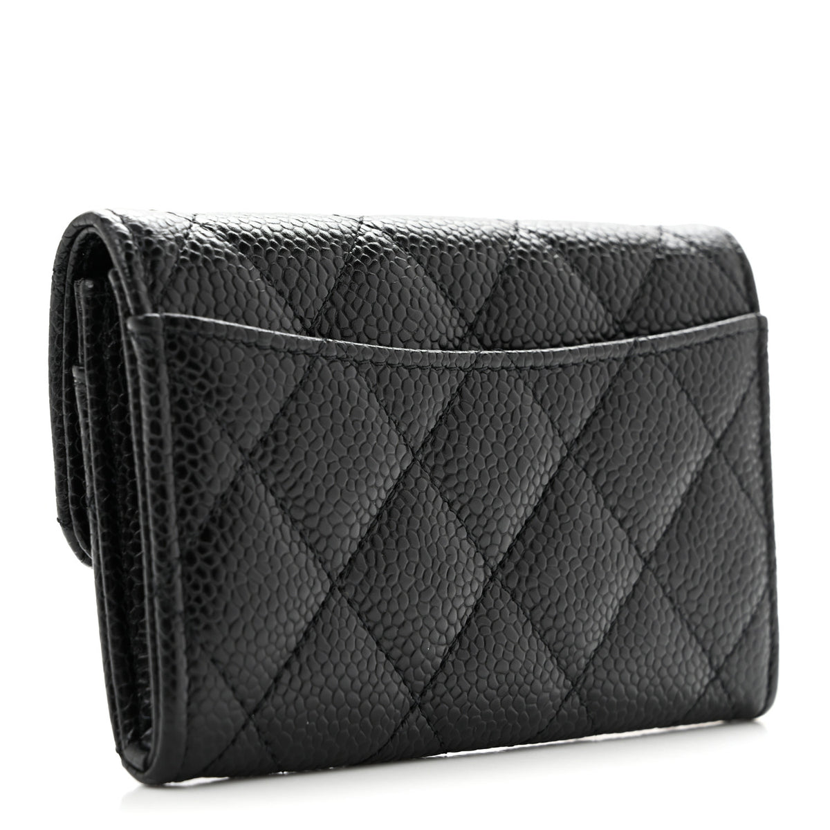 Chanel Caviar Quilted Flap Card Holder Black 3 of 10