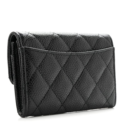 Chanel Caviar Quilted Flap Card Holder Black 3 of 10