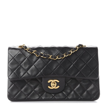 Chanel Lambskin Quilted Small Double Flap Black 1 of 8