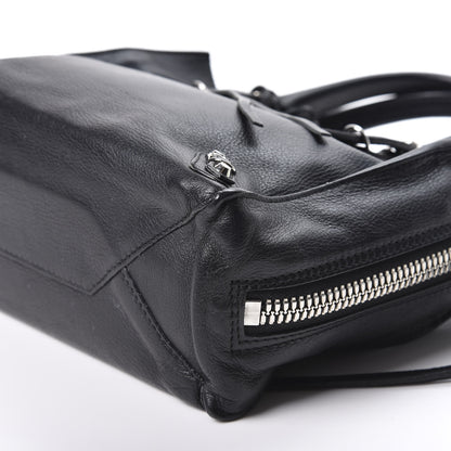 Balenciaga Calfskin Papier Mini A4 Zip Around Tote Black 6 of 9