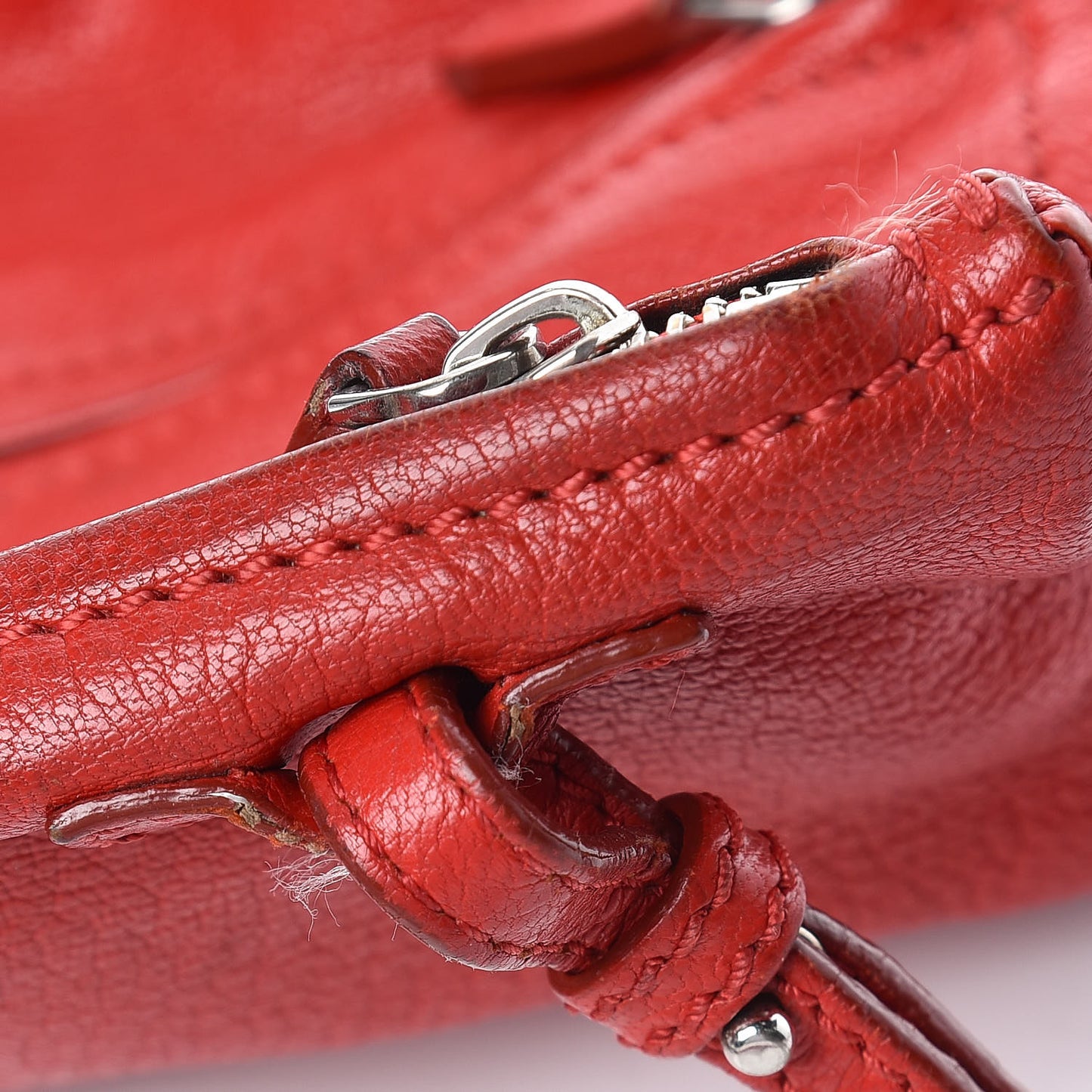 Sugar Goatskin Mini Pandora Red