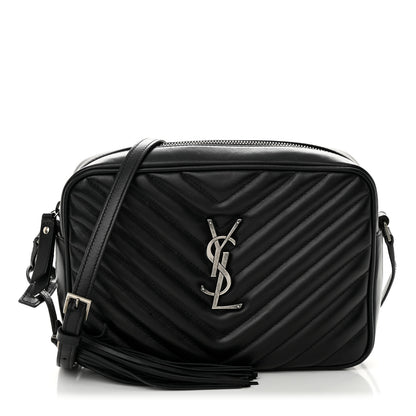 Saint Laurent Calfskin Matelasse Monogram Lou Camera Bag Black 1 of 13