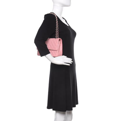 Chanel Caviar Quilted Medium Double Flap Pink 2 of 11