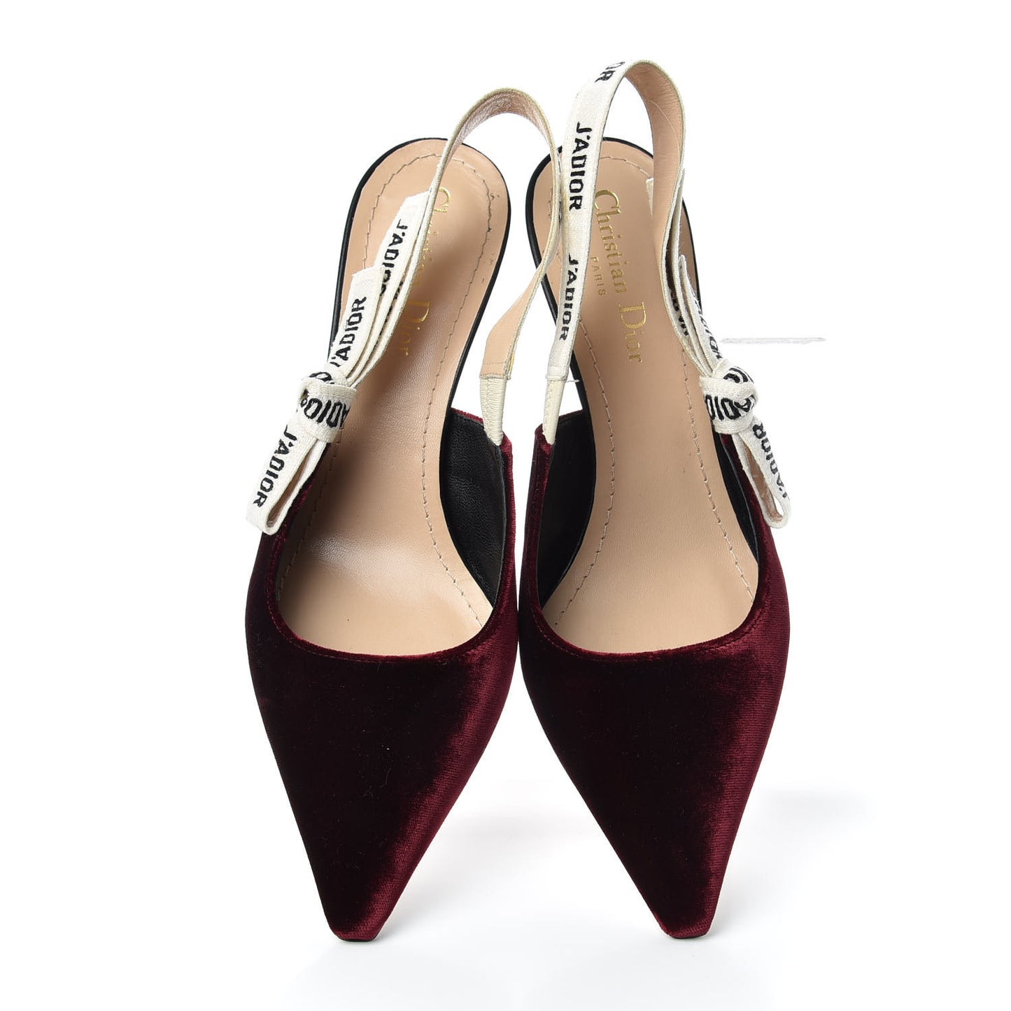 Velvet Ribbon J'Adior Slingback 65mm Pumps 39 Deep Amaranth